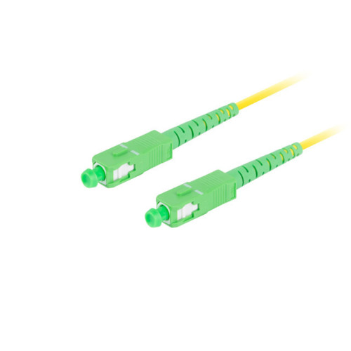 Optický patchcord SC/APC-SC/APC gold 2,8mm G-652D SM simplex